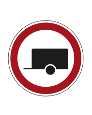 C3N - Trânsito Proibido a Veículos com Reboque Sinalização Rodoviária 