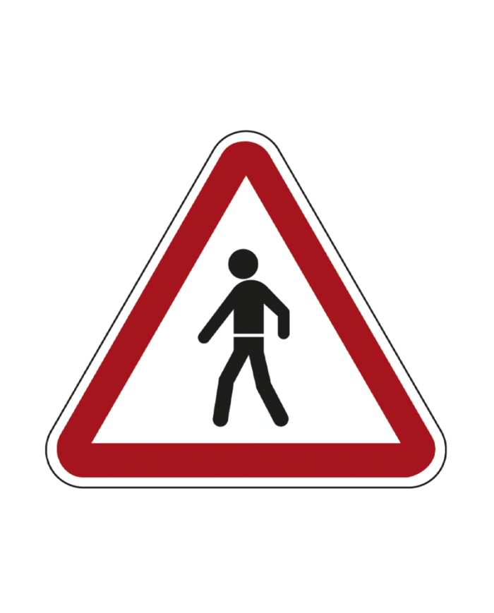 A16B - Travessia de Peões Sinalização Rodoviária 