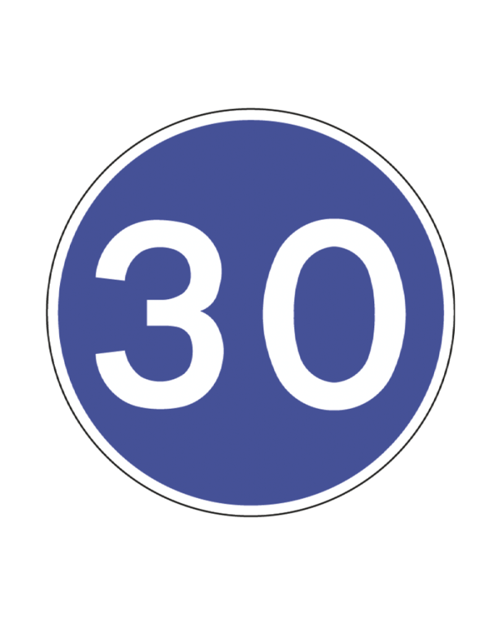 D8 - Obrigados de Transitar à Velocidade Mínima de … km/h Sinalização Rodoviária 