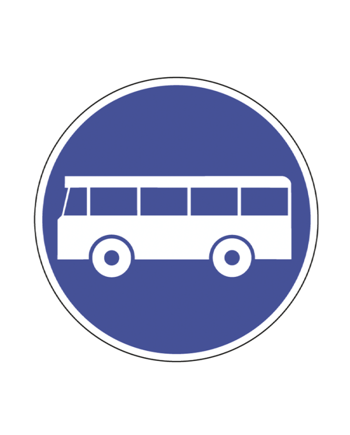 D6 - Via Reservada a Veículos de Transporte Público Sinalização Rodoviária 