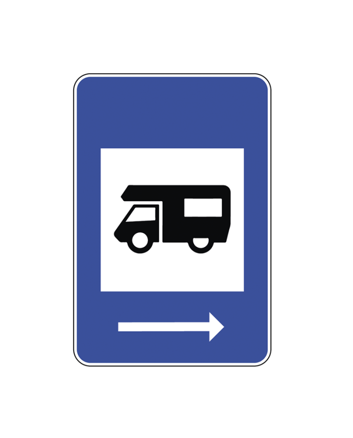 H14D - Área de Serviço para Autocaravanas Sinalização Rodoviária 