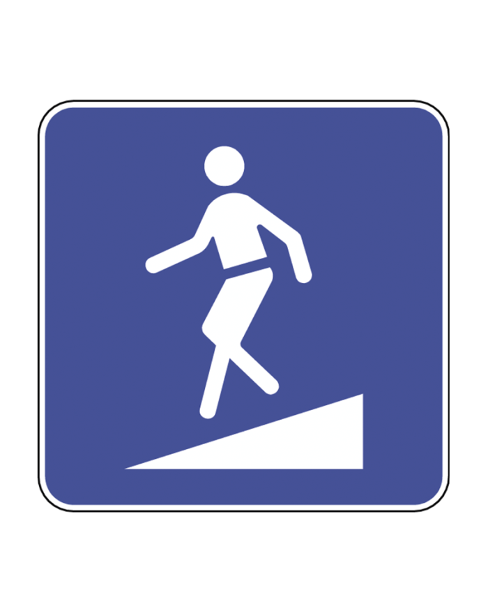 H8A - Passagem Desnivelada para Peões Sinalização Rodoviária 