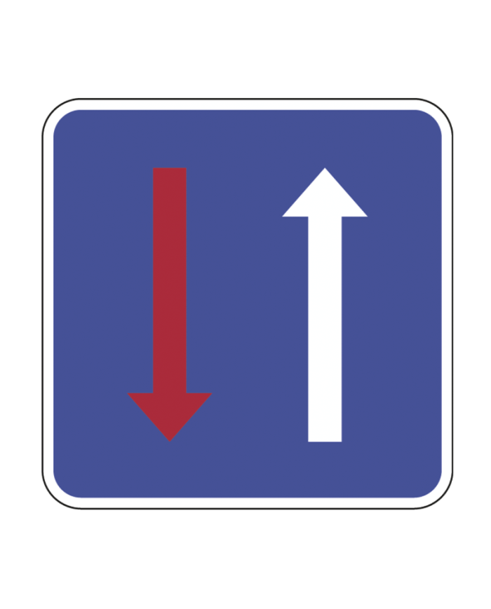 B6 - Prioridade nos Estreitamentos da Faixa de Rodagem Sinalização Rodoviária 