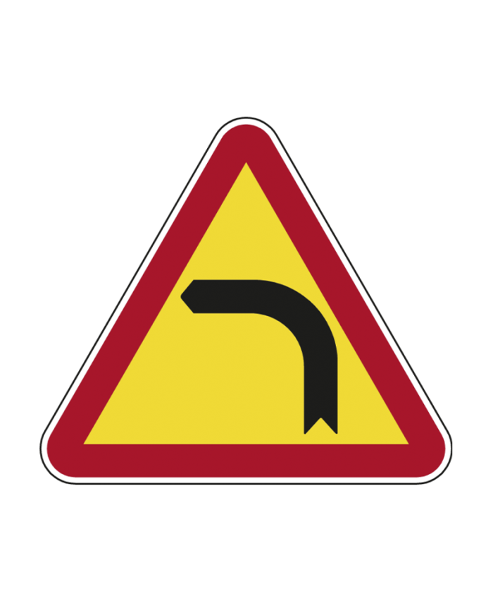 AT6 - Curva à Esquerda Sinalização Rodoviária 