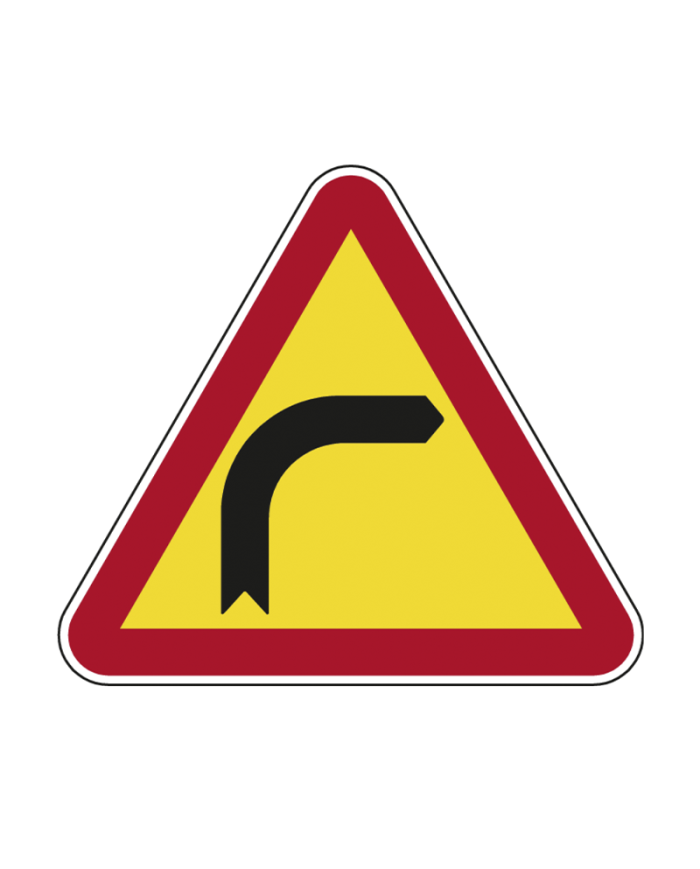 AT5 - Curva à Direita Sinalização Rodoviária 