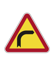 AT6 - Curva à Esquerda Sinalização Rodoviária 