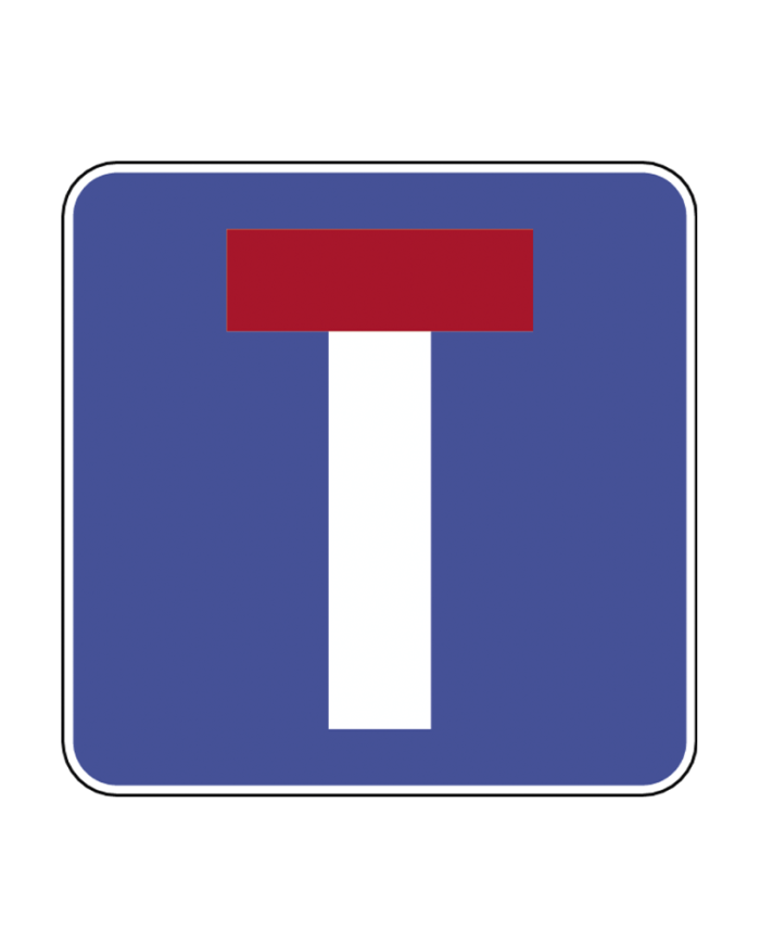 H4 - Via Pública sem Saída Sinalização Rodoviária 