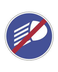 D17 - Fim da Via Reservada a Veículos com Alta Taxa de Ocupação Sinalização Rodoviária 