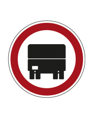 C3C - Trânsito Proibido a Automóveis de Mercadorias Sinalização Rodoviária 