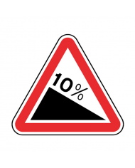 A3a - Descida Acentuada/Perigosa Sinalização Rodoviária 