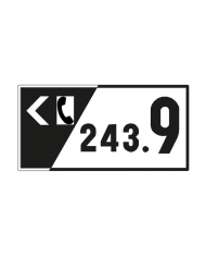 O1A - Demarcação Hectométrica da Via Sinalização Rodoviária 