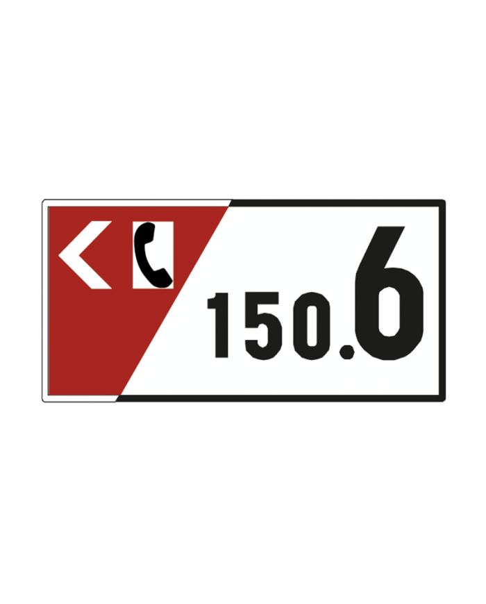 O1A - Demarcação Hectométrica da Via Sinalização Rodoviária 