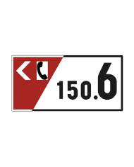 O1A - Demarcação Hectométrica da Via Sinalização Rodoviária 