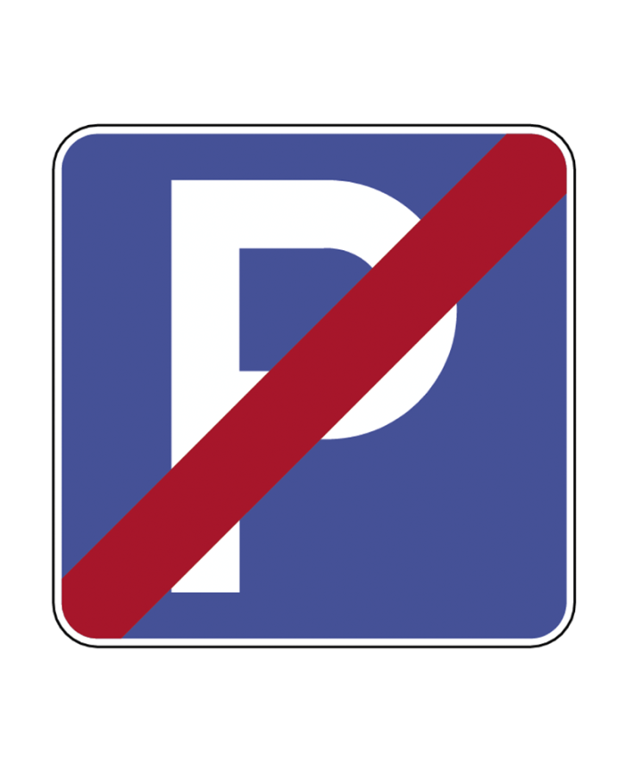 H40 - Fim de Estacionamento Autorizado Sinalização Rodoviária 