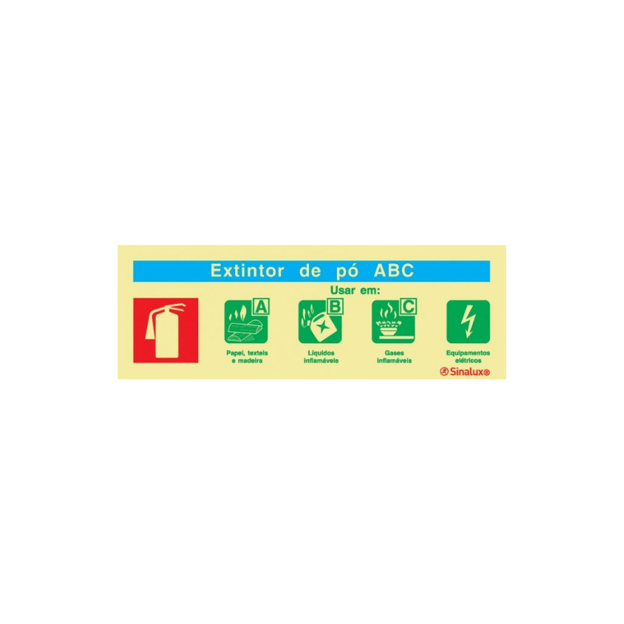 Chemical Powder Fire Extinguishing Agent Sign
