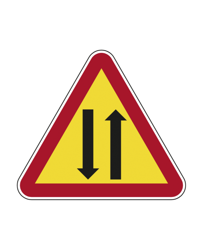 AT10 - Trânsito nos Dois Sentidos Sinalização Rodoviária 