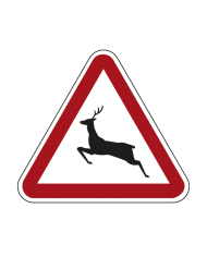 A19B - Animais Selvagens Sinalização Rodoviária 