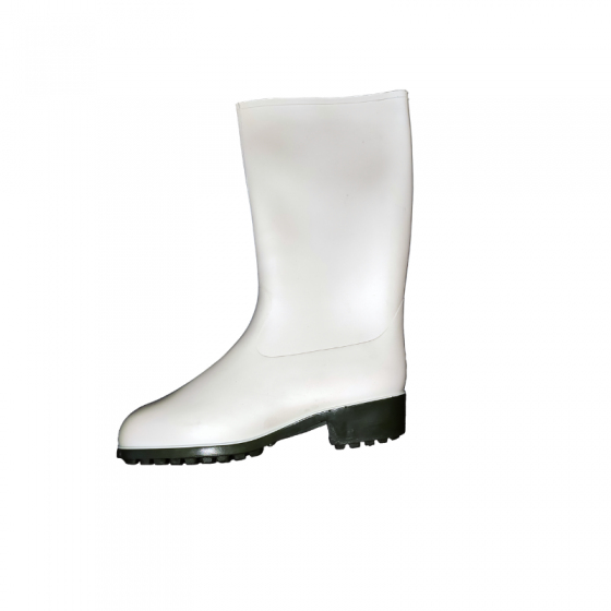 White PVC High Boots