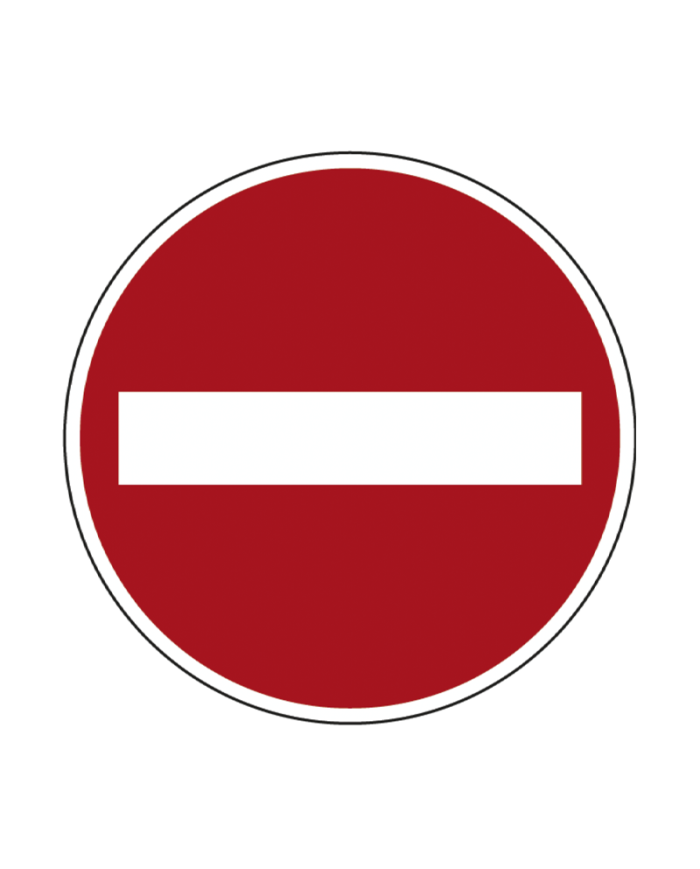 C1 - Sentido Proibido Sinalização Rodoviária 