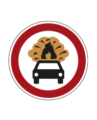 C3P - Trânsito Proibido a Veículos Transportando Mercadorias Perigosas Sinalização Rodoviária 