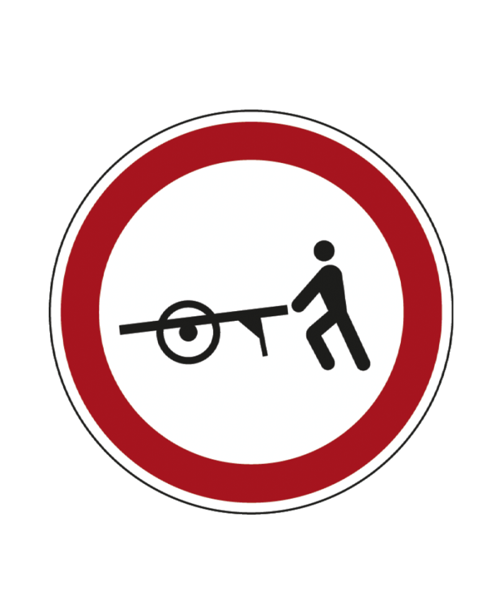Sinal C3J - Trânsito Proibido a Carros de Mão Sinalização Rodoviária 