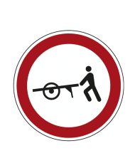 Sinal C3I - Trânsito Proibido a Veículos de Tração Animal Sinalização Rodoviária 