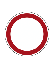 Sinal C1 - Sentido Proibido Sinalização Rodoviária 