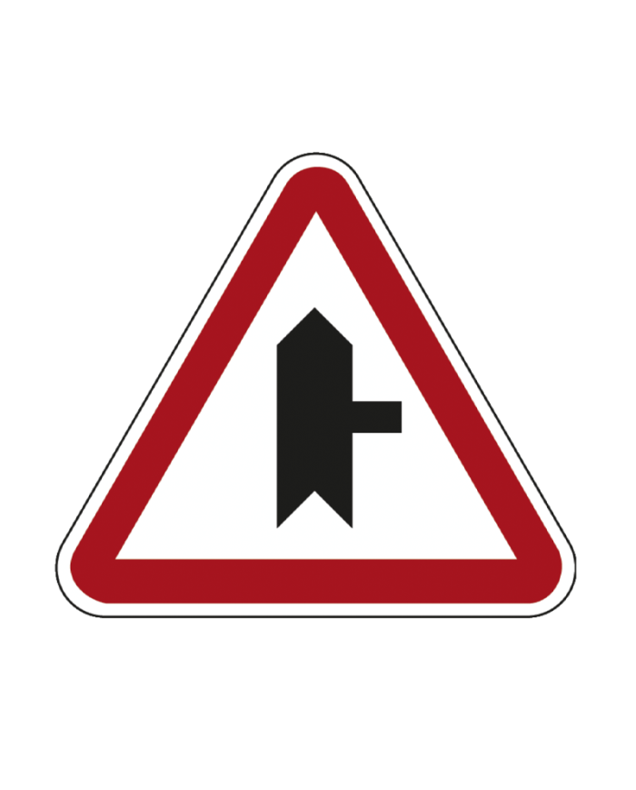 B9B - Entroncamento com Via sem Prioridade (direita) Sinalização Rodoviária 