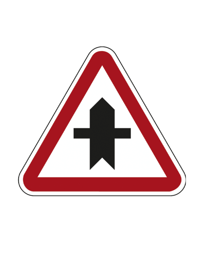 B8 - Cruzamento com Via sem Prioridade Sinalização Rodoviária 