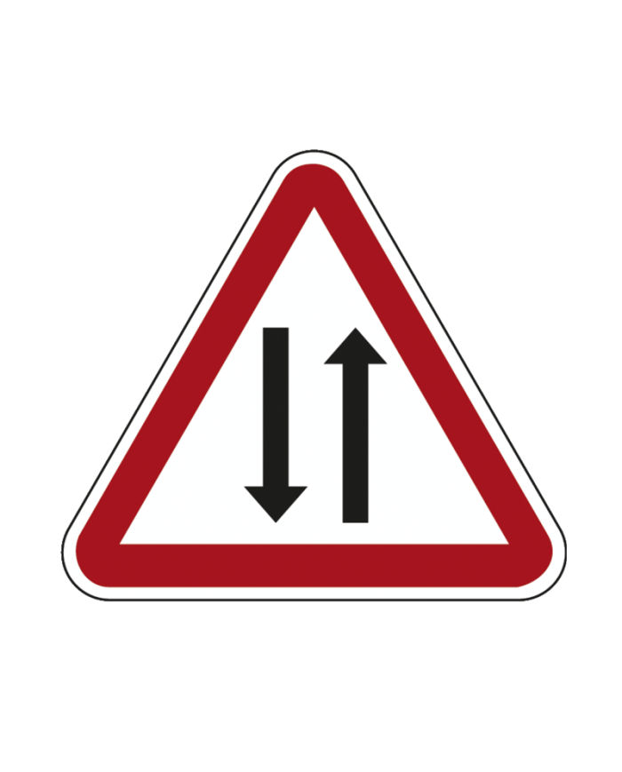 A25 - Trânsito nos Dois Sentidos Sinalização Rodoviária 