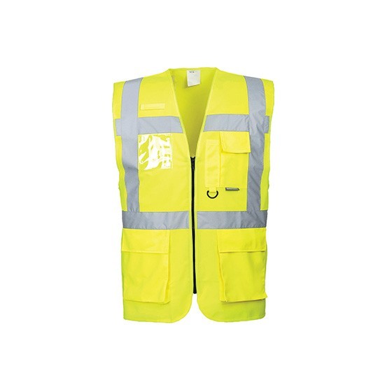 High Visibility Reflective Vest with Zip