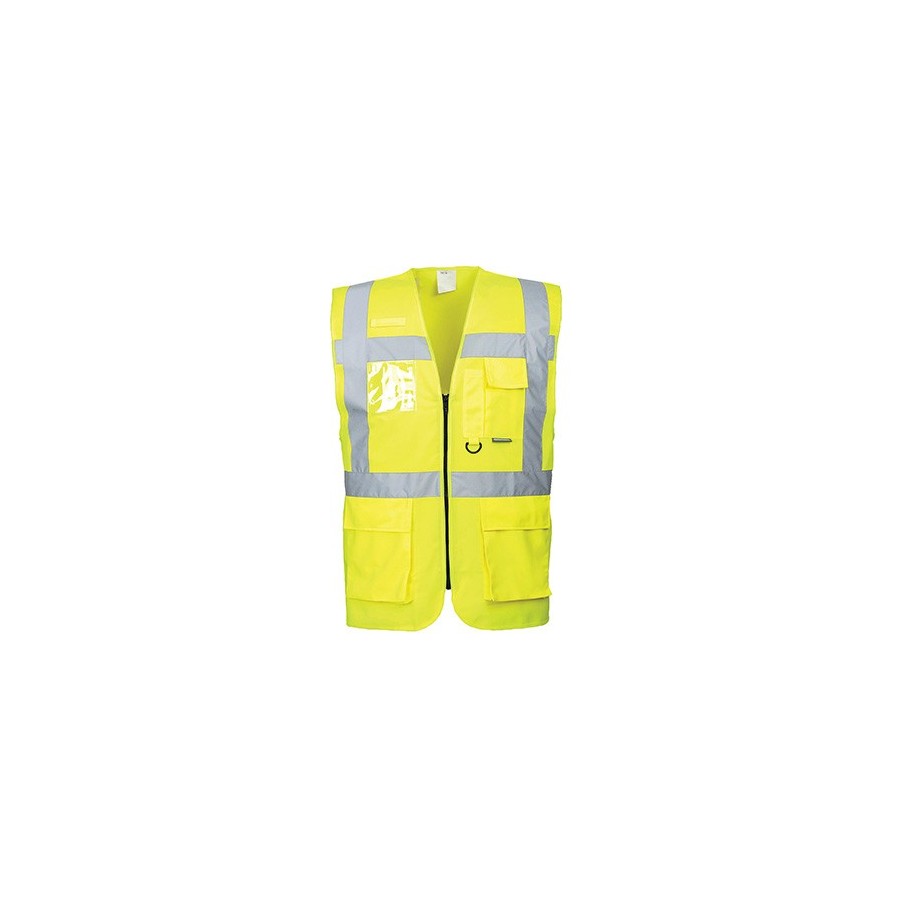 High Visibility Reflective Vest with Zip