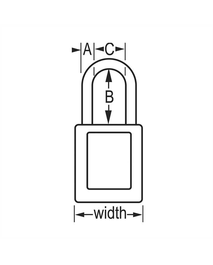 Cadeado de Plástico Dielétrico Prev. Riscos Elétric Cadeados e Bloqueadores para Consignação 0071649174247 