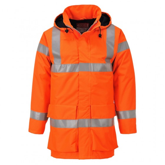 Bizflame Rain Hi-Vis Multi Lite Jacket S774 Orange