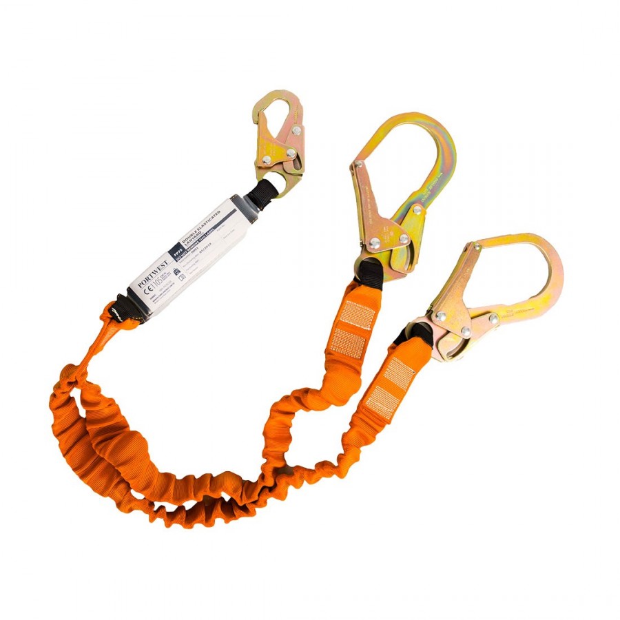 Double lanyard with shock absorber 140kg FP75