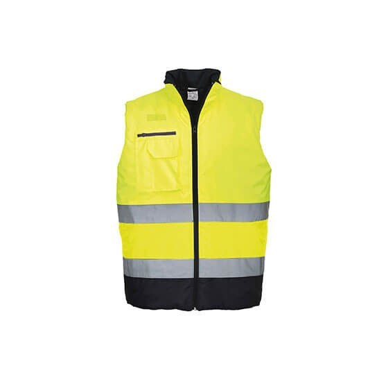 Two-tone High Visibility Padded Vest S267