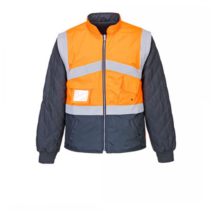 Two tone High Visibility Reversible Jacket S769