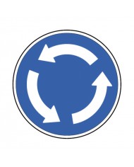 D3B - Obrigação de Contornar a Placa ou Obstáculo Sinalização Rodoviária 