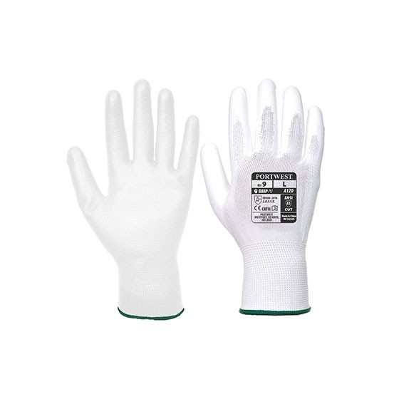 Vending Glove with PU Palm VA120 White