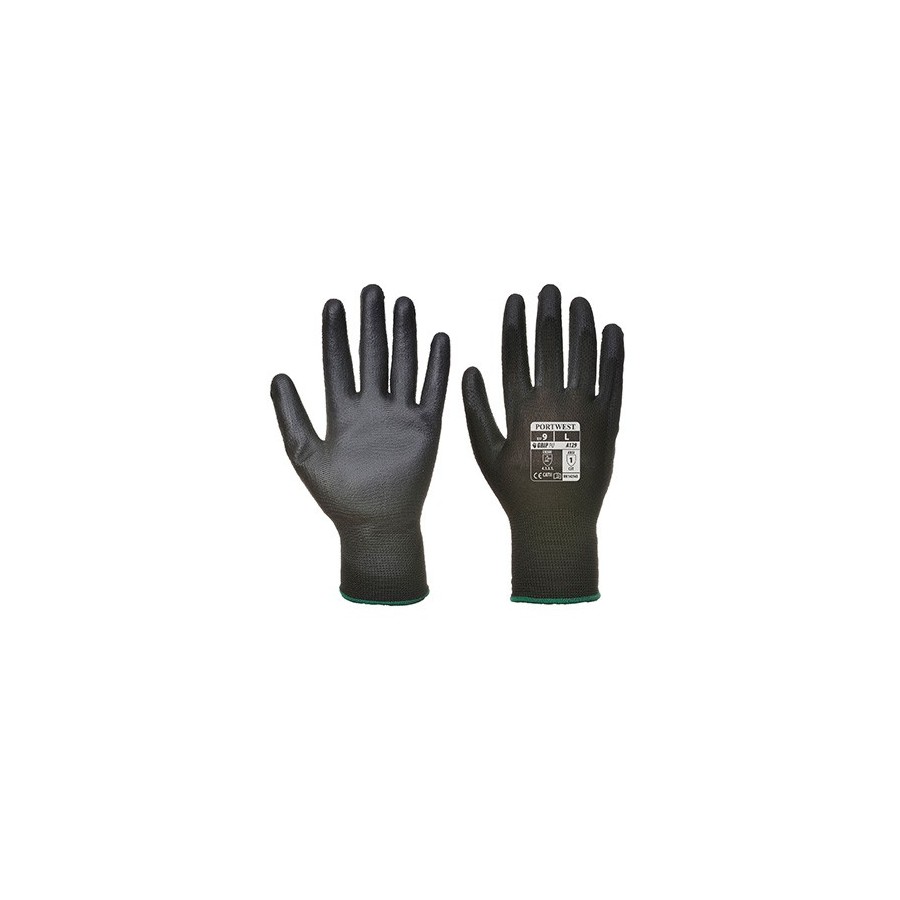 PU Palm Glove (Pack of 12) A129 BLACK