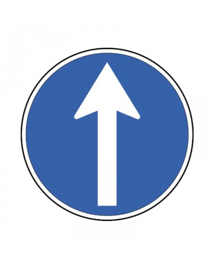 D1C - Sentido Obrigatório Sinalização Rodoviária 