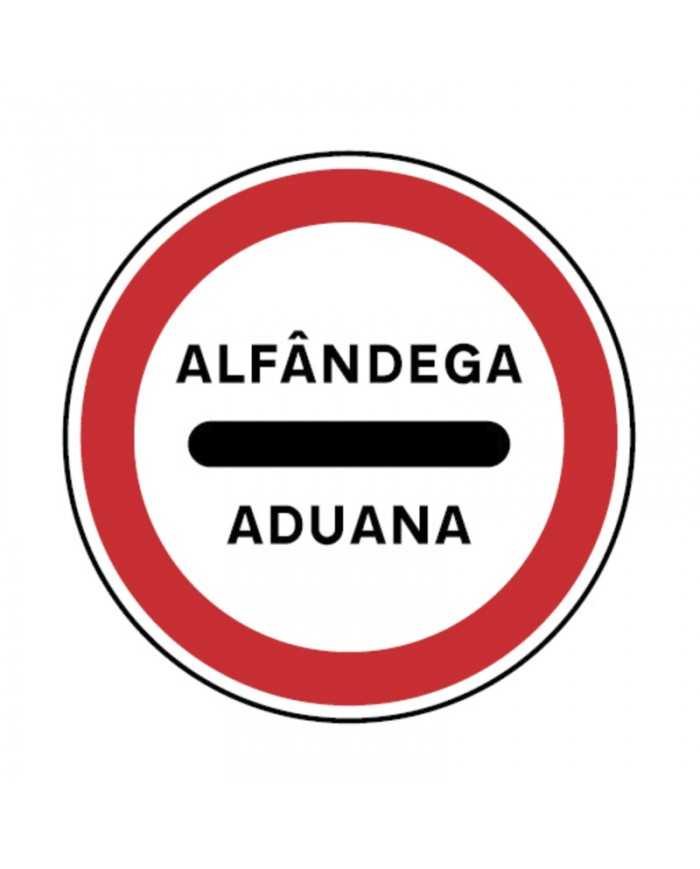 C18 - Paragem Obrigatória na Alfândega Sinalização Rodoviária 