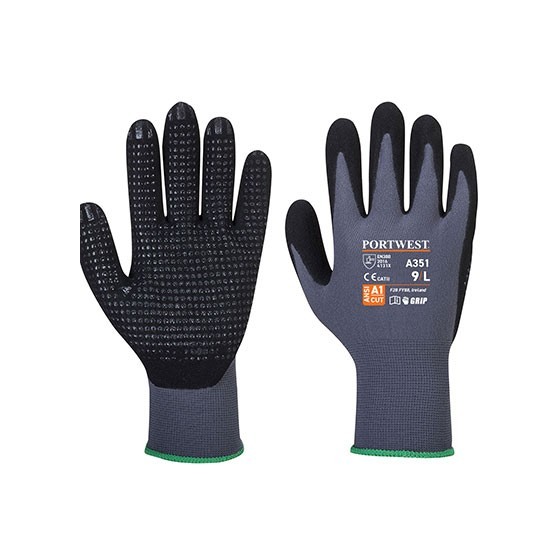 Glove DermiFlex Plus A351 Grey / Black