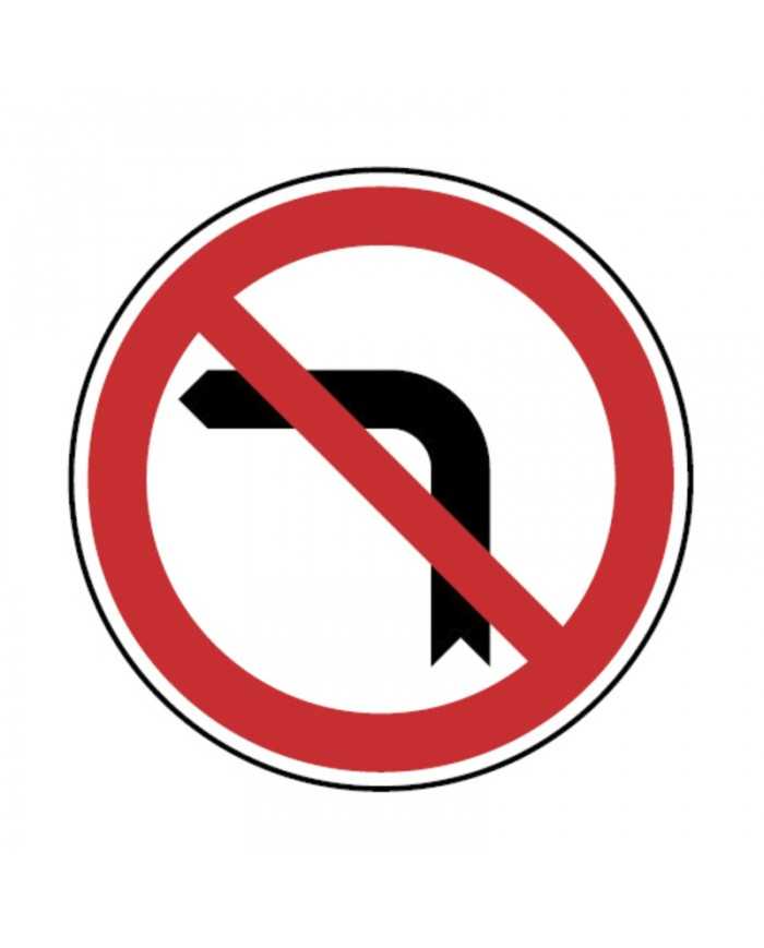 C11B - Proibição de Virar à Esquerda Sinalização Rodoviária 