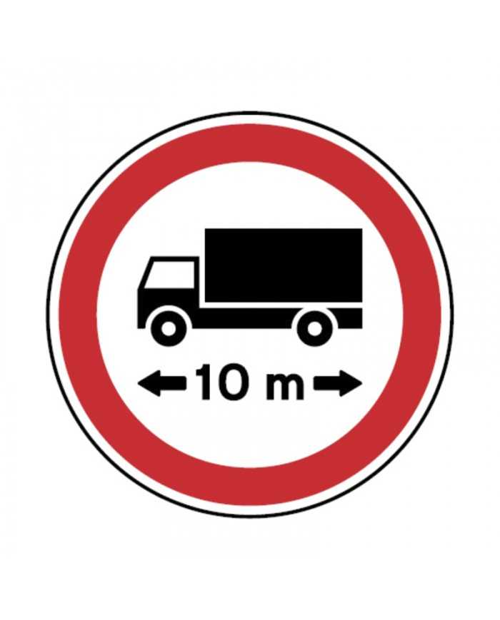 C7 - Trânsito Proibido a Veículos ou Conjunto de Veículos de Comprimento Superior a ...m Sinalização Rodoviária 