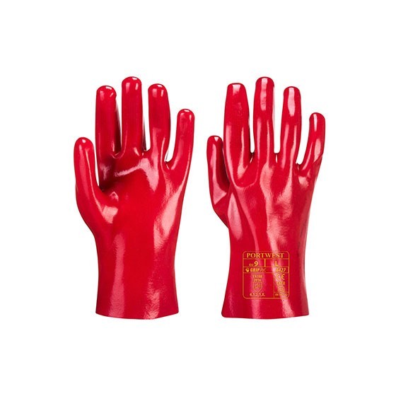 Glove PVC A427 Red