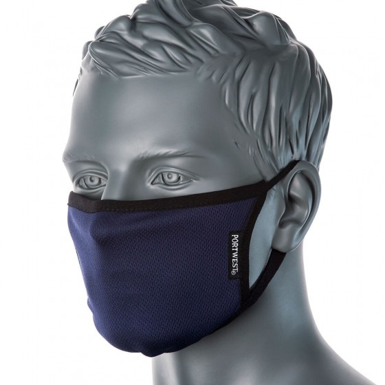 Máscara facial de tecido anti microbiano de 3 camadas (Pk25) CV33 (Pack 25 unid.)