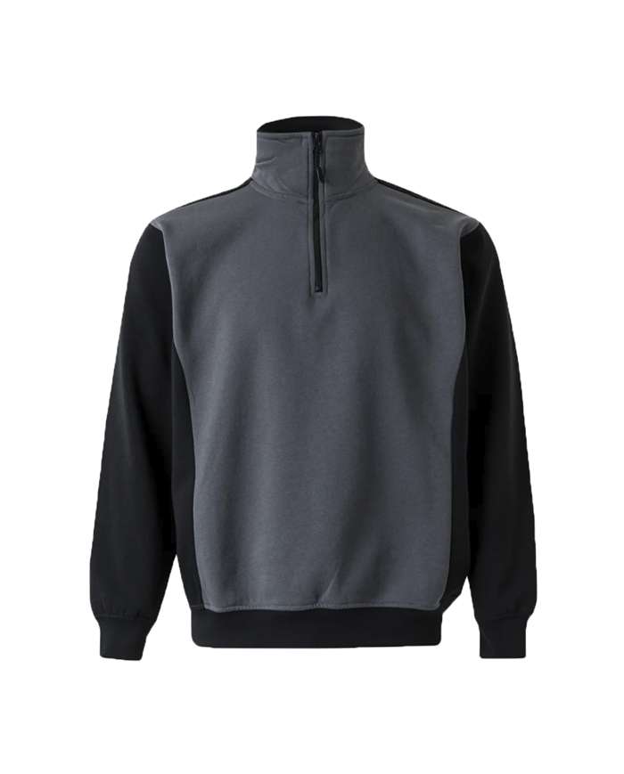 Sweatshirt Bicolor Meio Fecho Sweats 8434455521896 