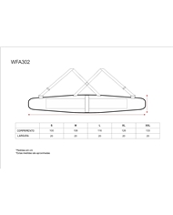 Cinta de Proteção Lombar com Suspensórios Cintas Lombares 3510174712229 