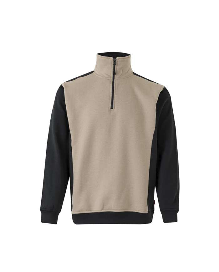 Sweatshirt Bicolor Meio Fecho Sweats 8434455521896 